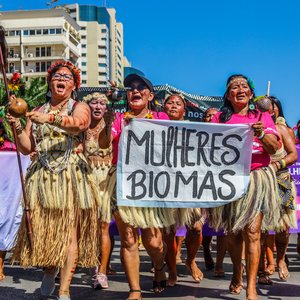 Brazil Indigenous women's protest