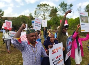 Protest against EACOP in Nairobi, Kenya