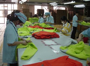 Garment factory in the Philippines