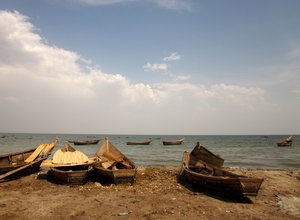 Fishing boats in Uganda