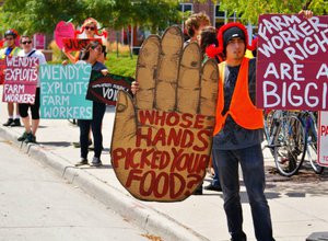 CIW demonstration against Wendy's