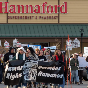 Mirgrant Justice Hannaford dairy workers protest USA 2025