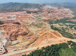 Construction underway in the IPIP concession area. Granted permission to use from Satya Bumi. Source: Satya Bumi/October 2025