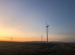 Wind farm turbines
