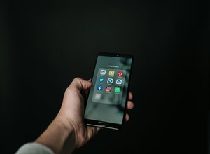 Social media on phone