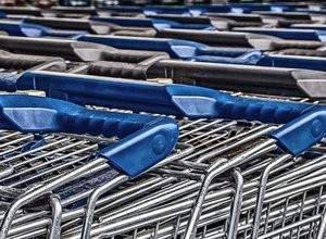 shopping carts supermarket