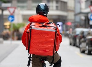 Gig economy delivery rider