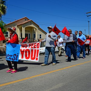 United Farm Workers protest California 2016